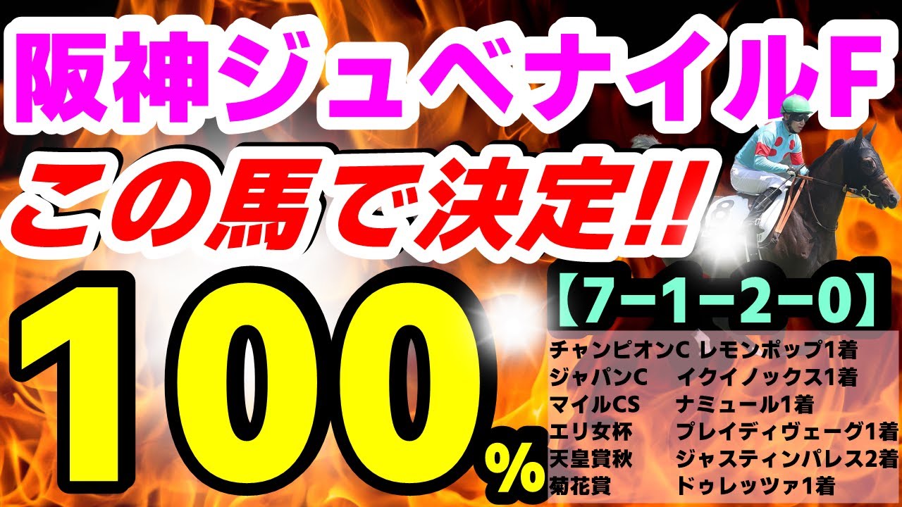 【阪神ジュベナイルフィリーズ 2023】高配当もある！（7-1-2-0）この馬で勝負！