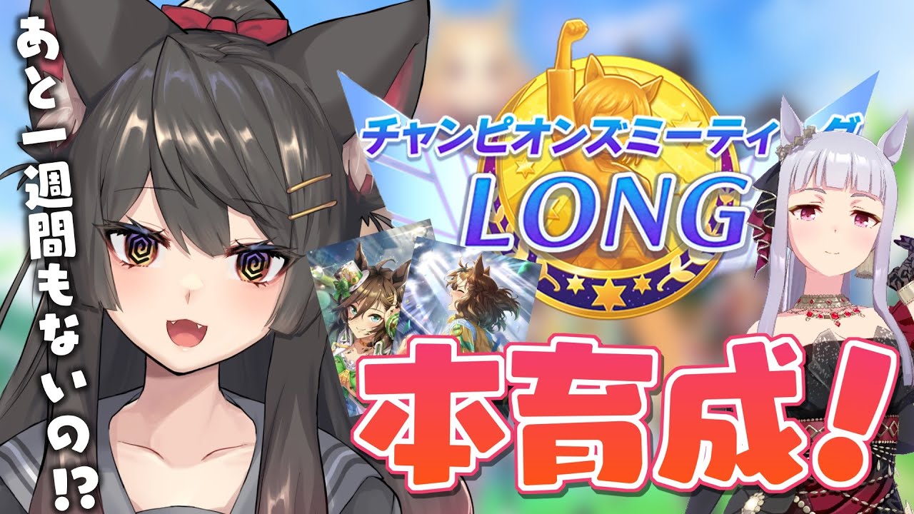 【ウマ娘】有馬記念LONGチャンミ追込育成！サポカ編成に悩みすぎています！あと1週間もないの！？【蘇芳またたび／Vtuber】