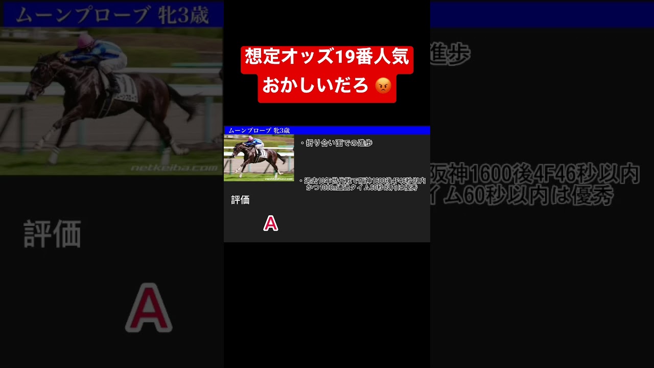 桜花賞爆穴を高評価#shorts #桜花賞＃リバティアイランド#ムーンプローブ
