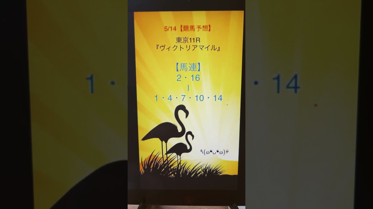 競馬予想【馬連】　ヴィクトリアマイル