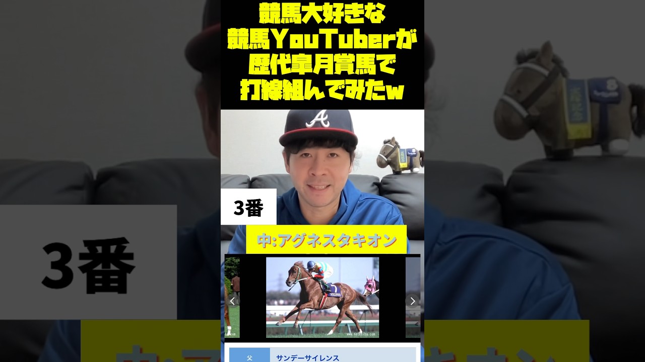 【競馬】歴代皐月賞馬で打線組んでみたw