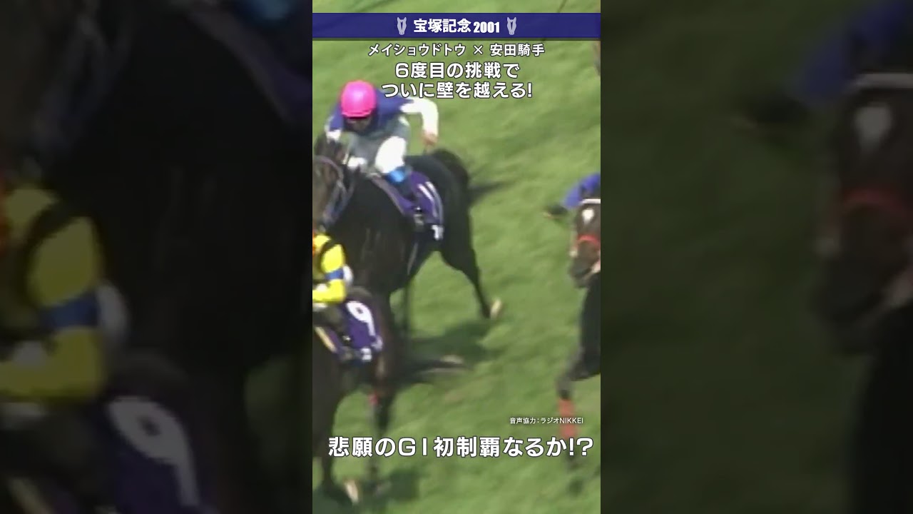 6度目の挑戦でついに！#宝塚記念 #2001＃メイショウドトウ #安田康彦