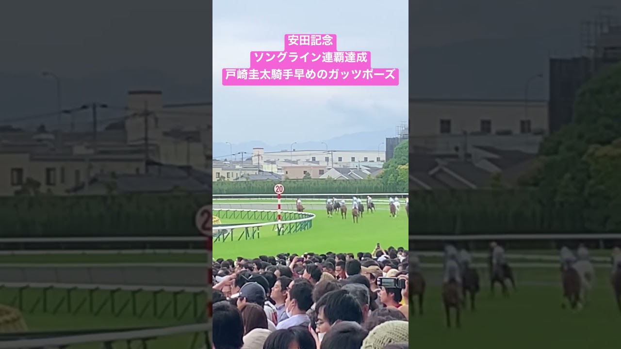 【安田記念】ゴール前現地映像 ソングライン連覇達成