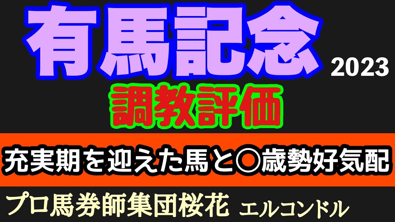 プロ馬券師集団桜花エルコンドル氏の有馬記念2023調教評価！！主役不在の今年のグランプリは実力伯仲で状態面が鍵になる！各馬いい動きだが充実期迎えた馬とあの世代の動きは注視したい！