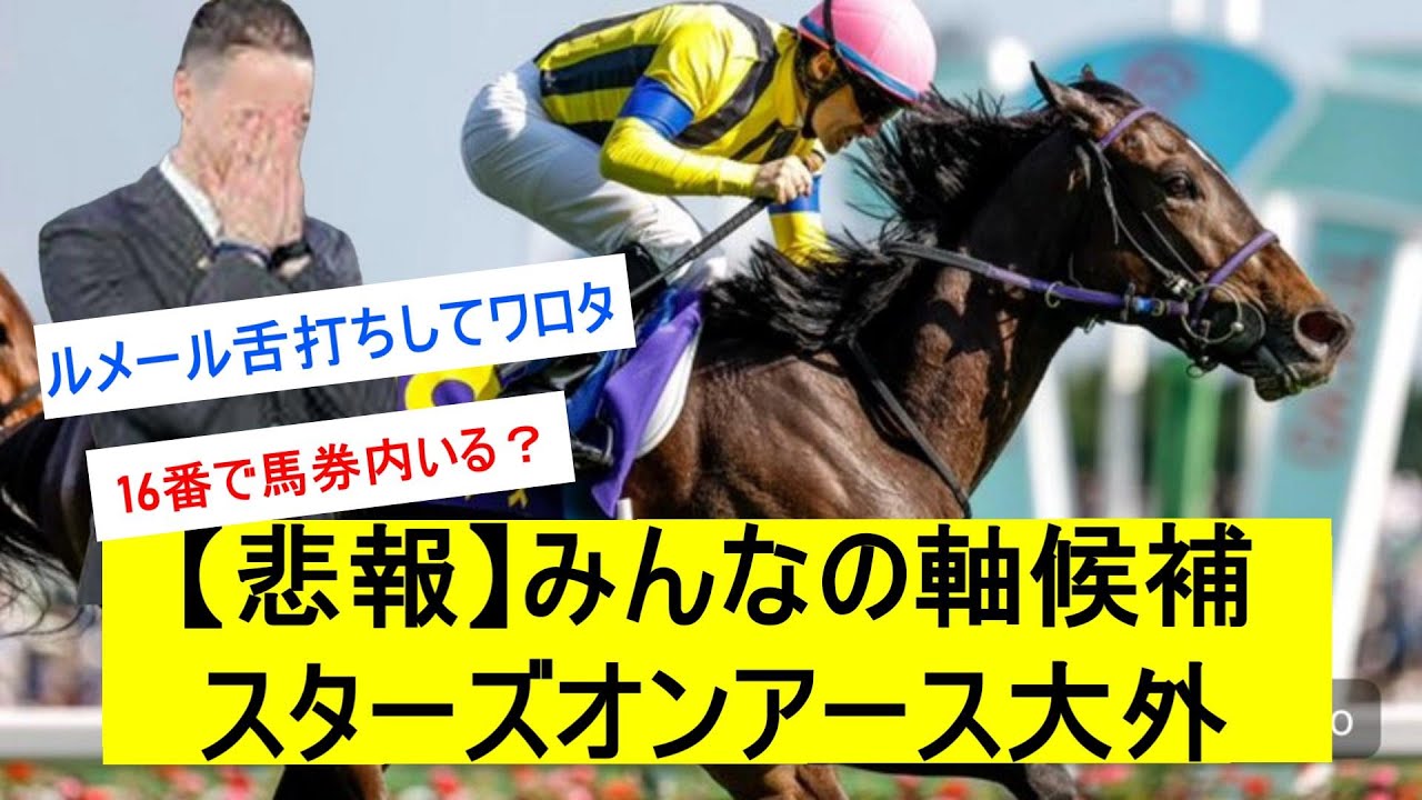 有馬記念大外のスターズオンアース、終了か...に対するみんなの反応【競馬反応】