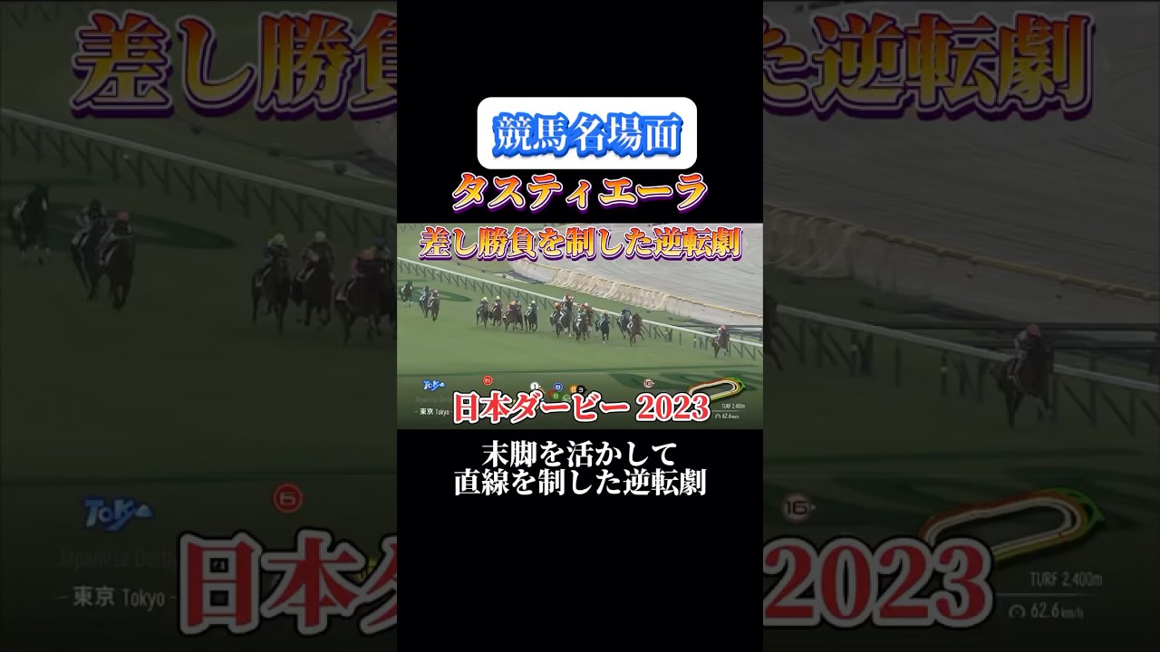 【競馬】タスティエーラ【日本ダービー2023】#shorts #競馬 #タスティエーラ #日本ダービー #競馬予想はショート動画に