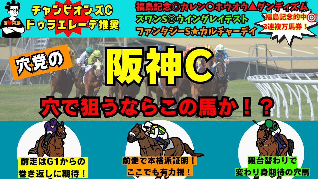 【穴党の阪神C2023】【阪神カップ2023穴馬】穴党が阪神カップで狙いたい馬を紹介！