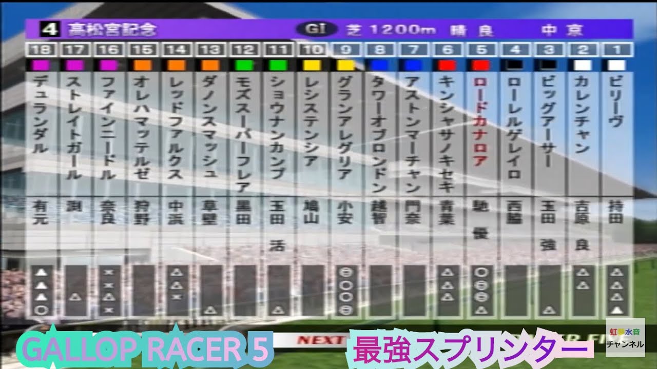 ギャロップレーサー5　オリホ　最強スプリンター対決