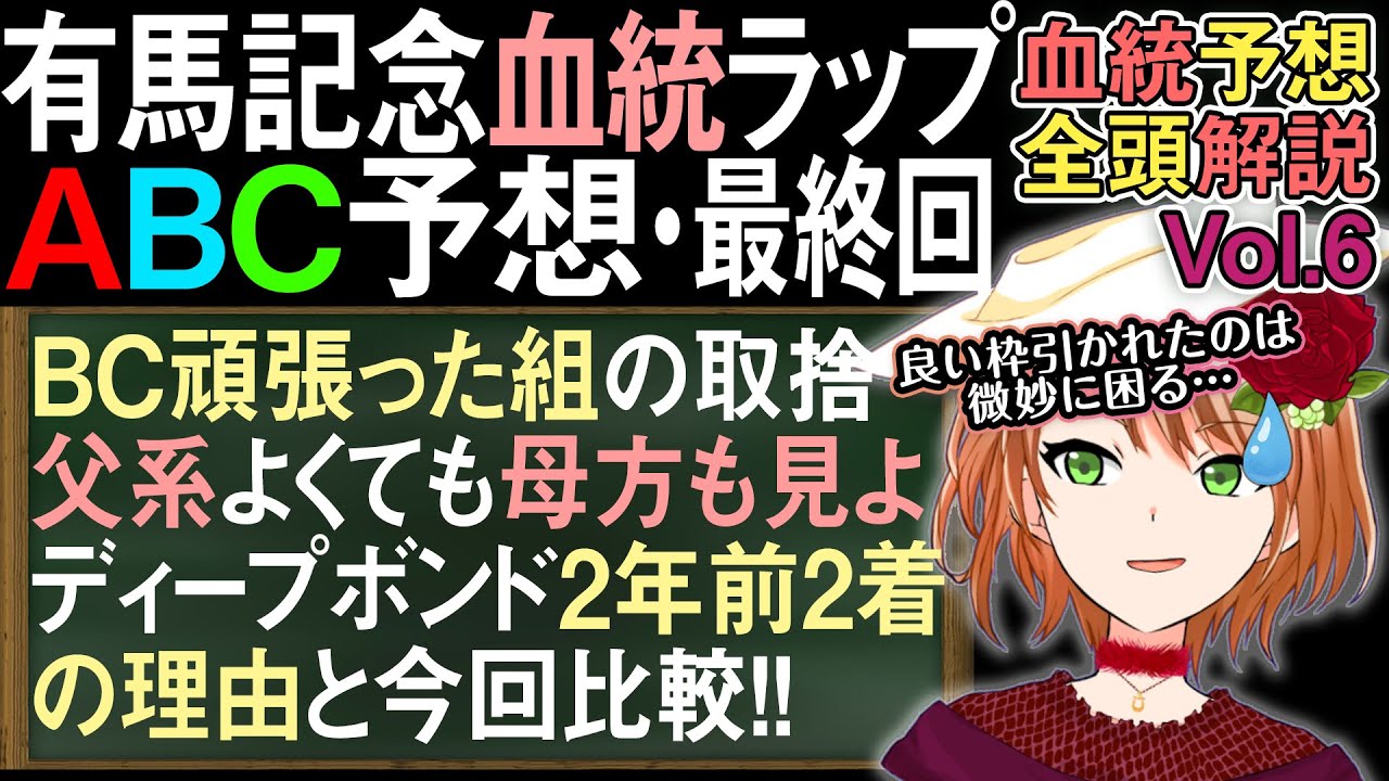 有馬記念2023 シャフリヤール ウインマリリンBC組の血統適性は良し悪し半々 全馬解説Vol.6 #四条大学血統ゼミ🏇🧬