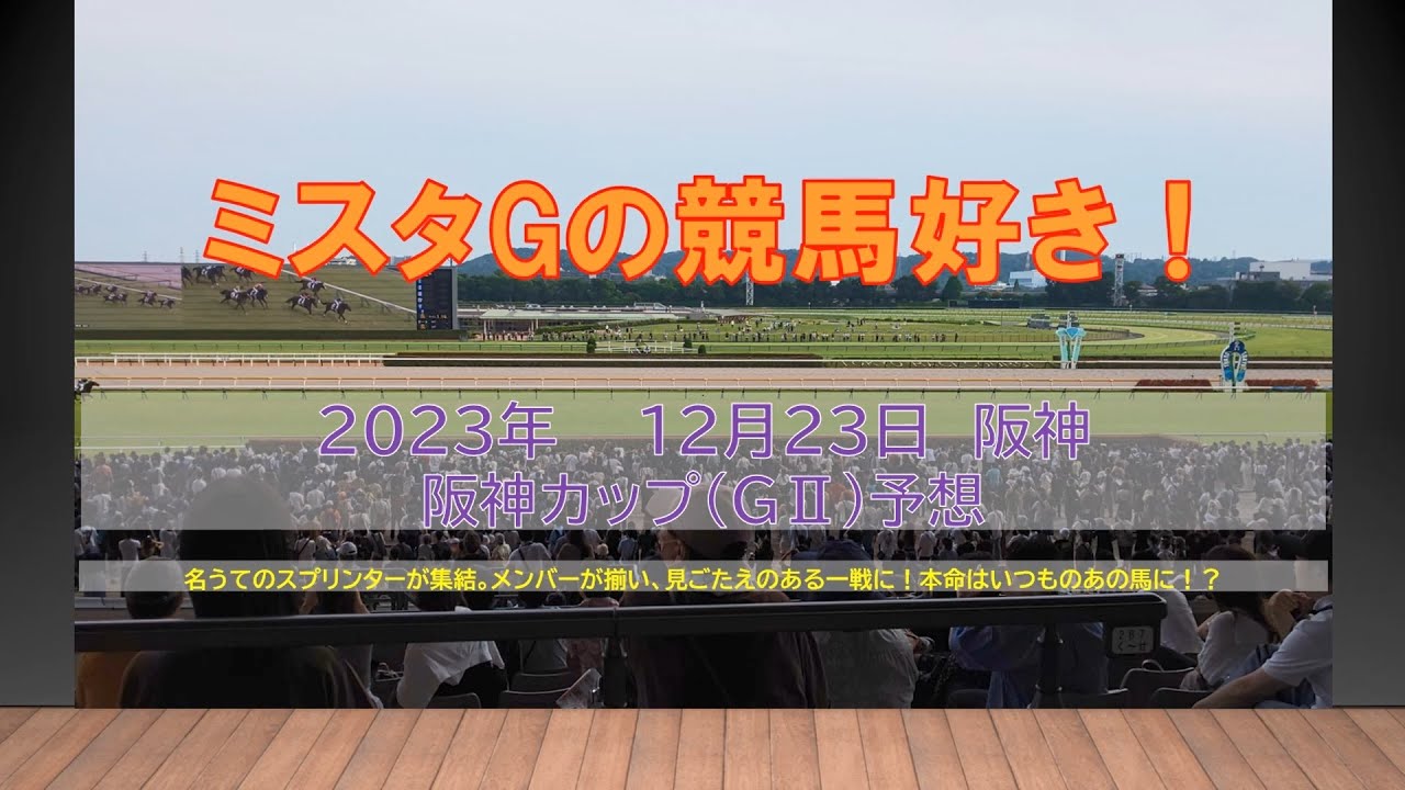 阪神カップ　ミスタGの競馬好き！（１２月２３日　阪神１１R）