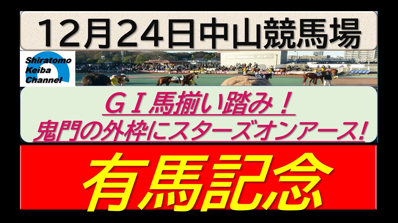 【競馬予想】GⅠ有馬記念～２０２３年１２月２４日 中山競馬場 ：１２－２５