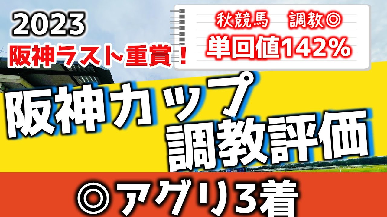 【◎アグリ3着】【阪神カップ 2023】全頭調教評価！上位人気陣が順当に良調教。ピクシーナイトが破格の坂路時計で復活なるか！？(先週◎ジャンタルマンタル１着)