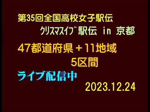 第35回全国高校女子駅伝in京都、ライブ配信