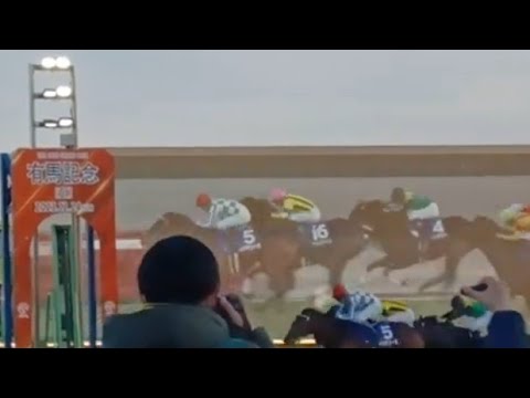 有馬記念 2023年 中山競馬場　ゴール前　泣きそう　タイトルホルダーのファン多すぎ