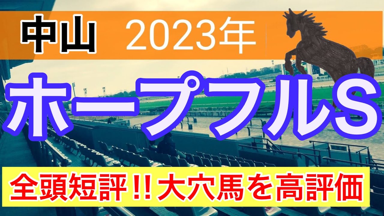 【ホープフルステークス2023】競馬予想(朝日杯と阪神C的中)