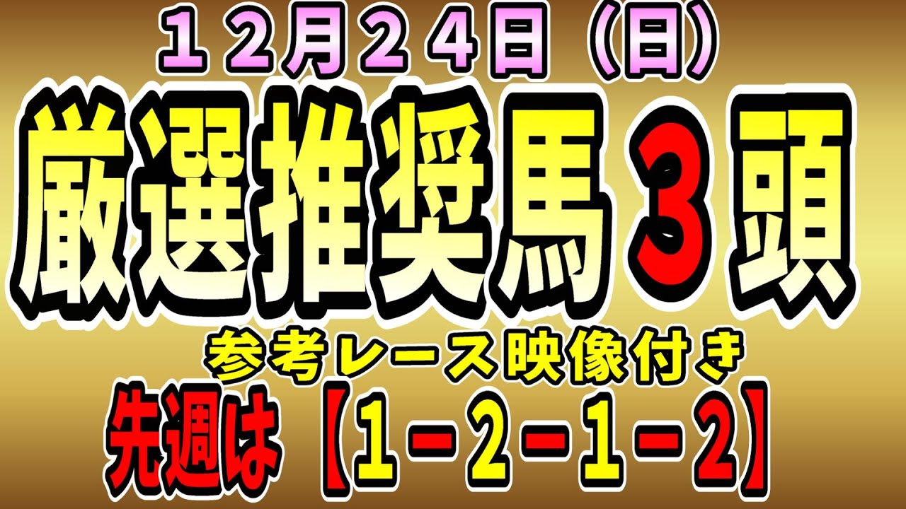 【有馬記念】【中山大障害】【G1】【Ｇ１】【予想】　中央競馬　１２月２４日の推奨馬です