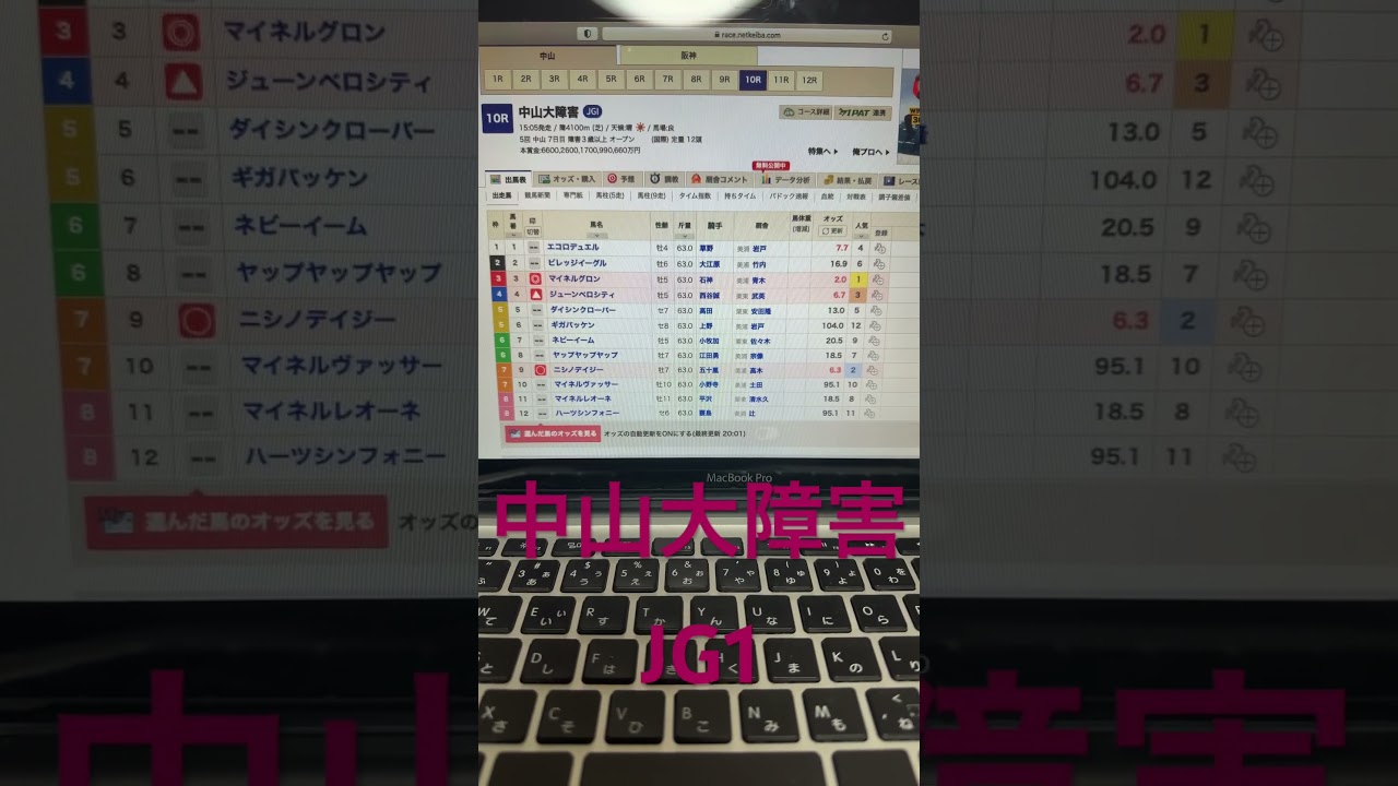 2023 中山大障害　予想と買い目　#競馬　#競馬予想　#中山　#中山大障害