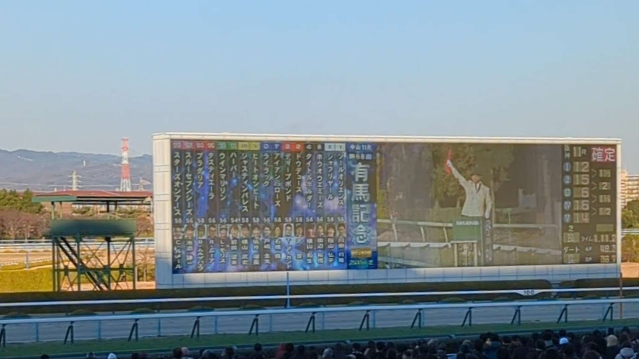 阪神競馬場のスマートシートで有馬記念観戦【2023年12月24日】ドウデュース 武豊騎手