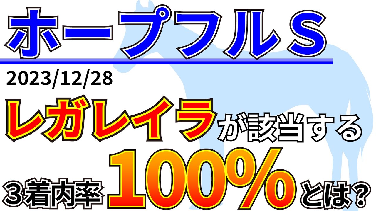 【ホープフルステークス2023】他の2歳G1とは大きく異なる傾向？武豊、ついに快挙達成なるか！？先週の結果&データ&有力馬情報&予想