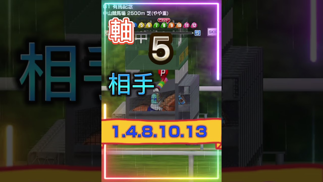 【日曜競馬】中山11レース有馬記念【有馬記念】😊👍