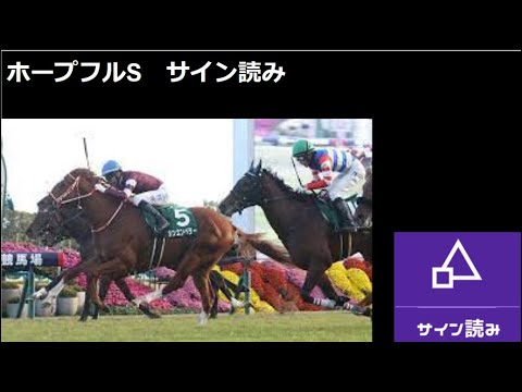 ホープフルS見解と今後の動画について サイン読み競馬予想
