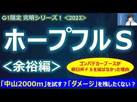 【ホープフルステークス2023＜余裕編＞】勝負度合いが低い！？今回は皐月賞への試走なのか？～ゴンバデカーブースが朝日杯FSを選ばなかった理由を邪推！～