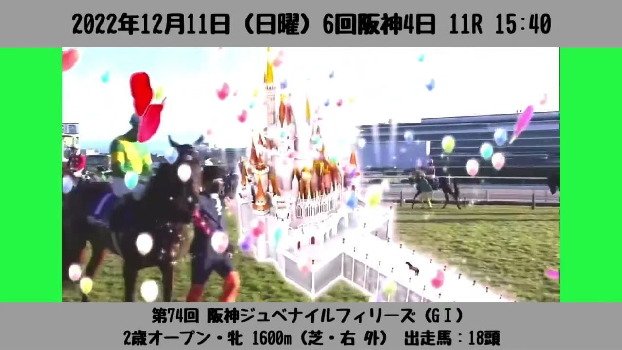 【ファンファーレ】第74回 阪神ジュベナイルフィリーズ（GⅠ）［2022/12/11 阪神11R］