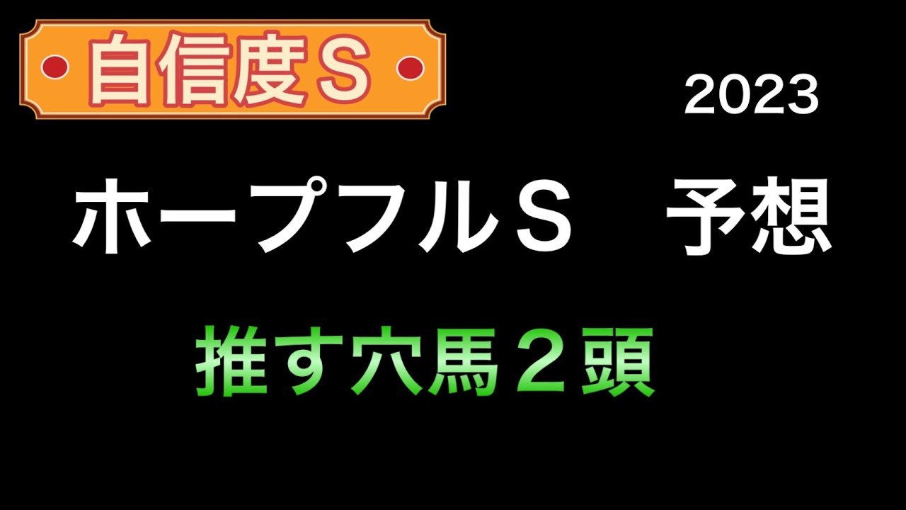 【競馬予想】　ホープフルステークス　2023  予想　ホープフルS