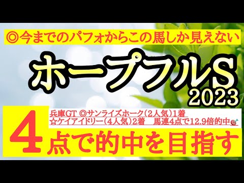 【ホープフルステークス2023】◎今までのレースパフォーマンスが良く今の中山の馬場も合いそうなあの馬から！