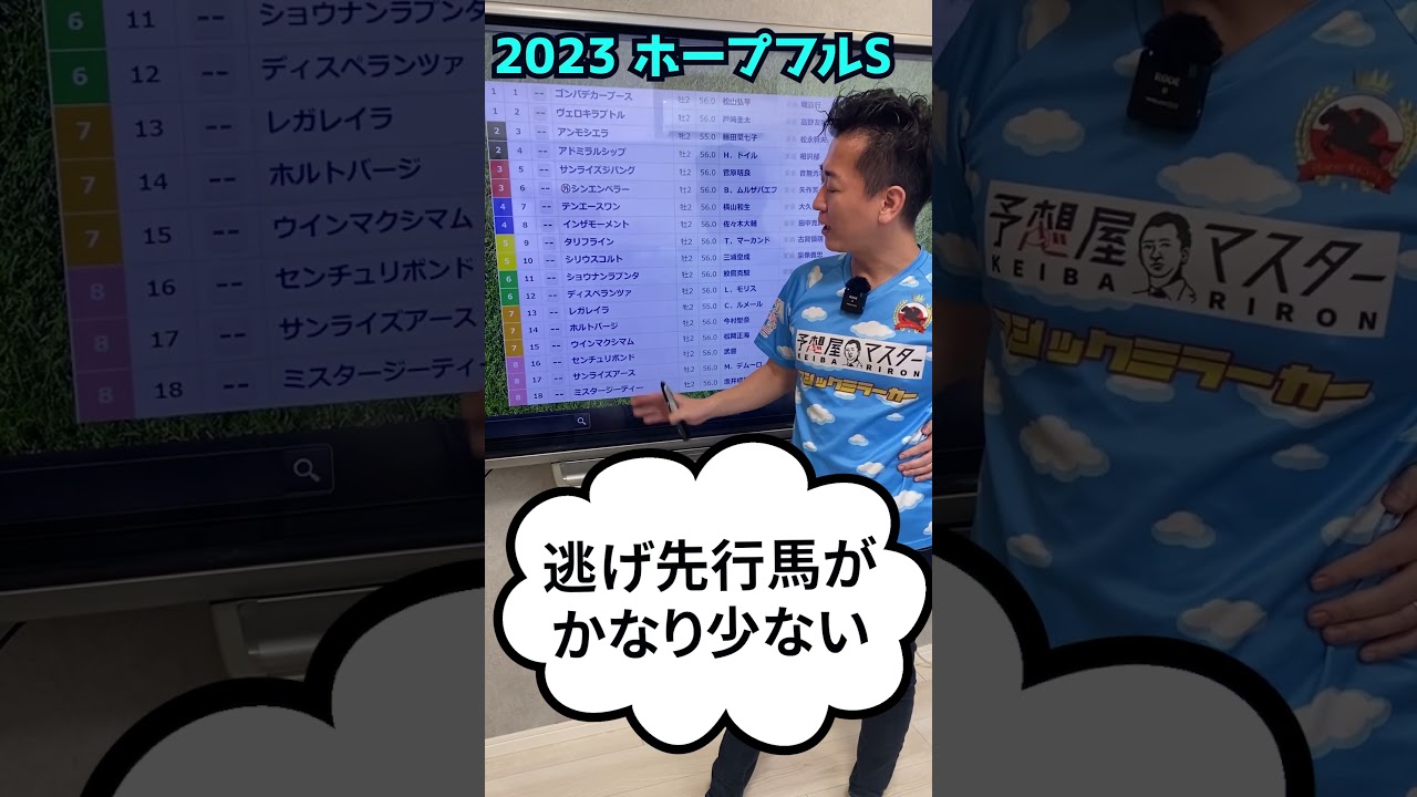 ワンポイント予想～ホープフルS 2023～ #ゴンバデカーブース #シンエンペラー