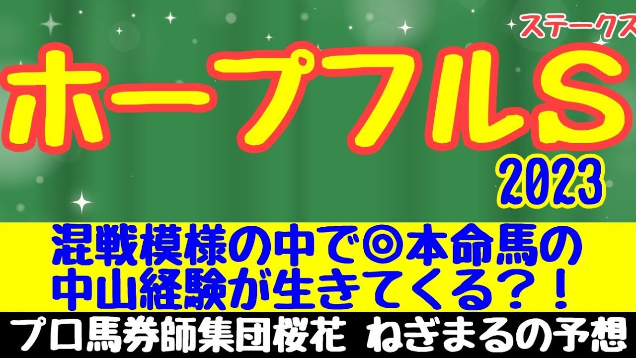 ホープフルステークス2023シンエンペラーが新世代の皇帝となるか？！混戦模様の２歳Ｇ１どの馬にもチャンスあり？！プロ馬券師集団桜花ねぎまるの予想！