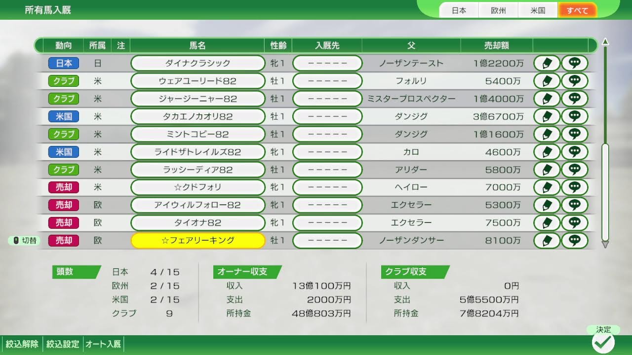 ウイニングポスト10 2週目