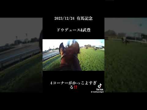 今年の有馬記念（GⅠ）に出走したドウデュース・ジョッキーカメラ映像騎手目線でのレース映像#ドウデュース#武豊#騎手#有馬記念#ジョッキーカメラ#競馬#馬#ＧI#かっこいい#youtube #ウマ娘