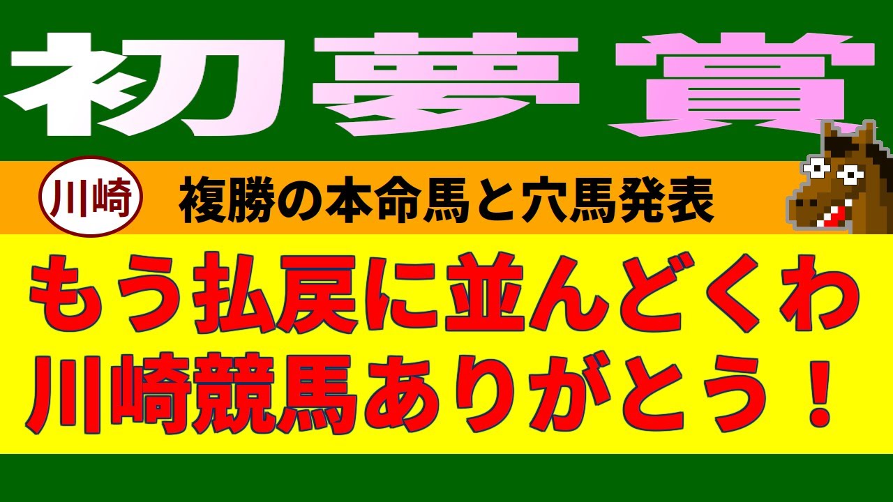 初夢賞2024競馬予想