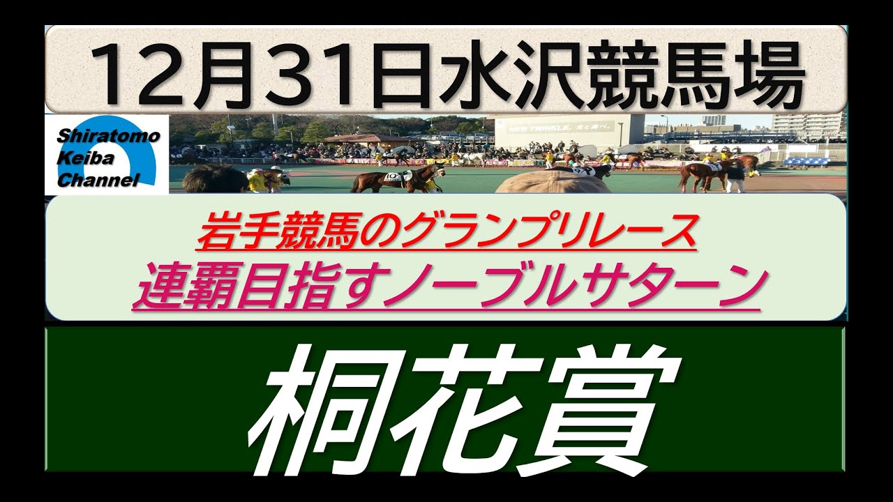 【競馬予想】重賞・桐花賞～２０２３年１２月３１日 水沢競馬場 ：１２－４３