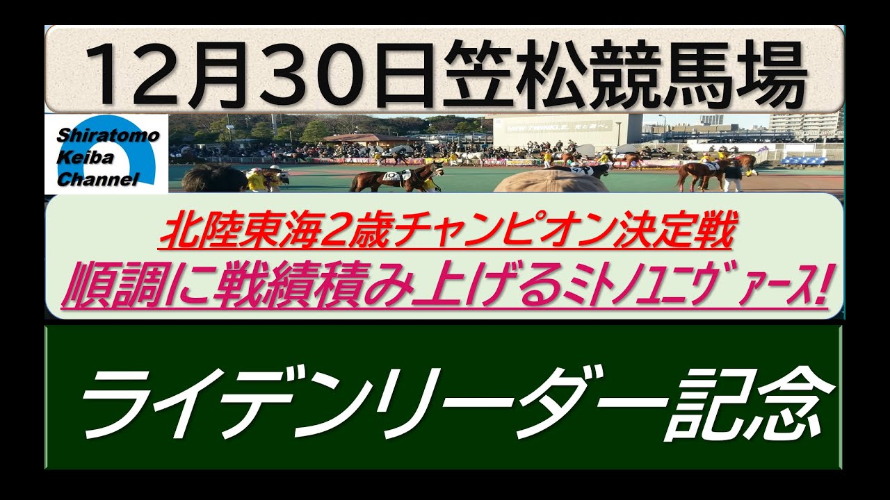 【競馬予想】重賞・ライデンリーダー記念～２０２３年１２月３０日 大井競馬場 ：１２－３８