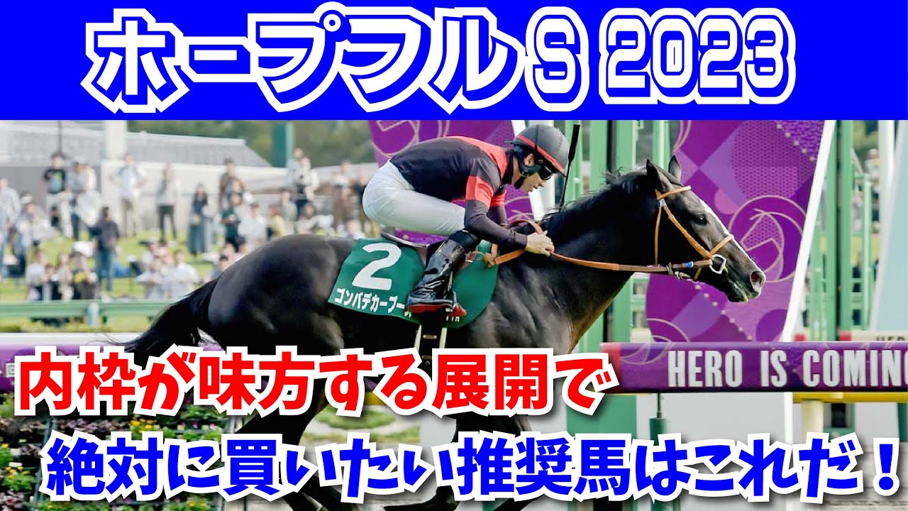 【ホープフルS2023予想】絶対に内枠・先行馬が有利な展開！？今年最後に本命に推奨するのはこの馬だ！！