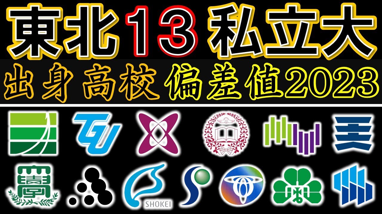 【東北】有名私立大学 合格者数 上位高校 偏差値ランキング【2023年】