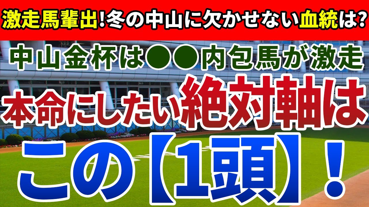 中山金杯2024【絶対軸1頭】公開！高額配当に直結する重賞なファクターとは？混戦でも舞台適性ドンピシャのアノ馬一択！