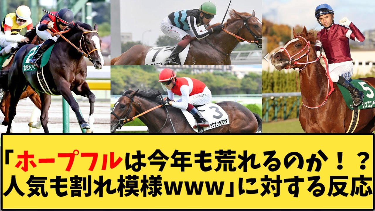 【競馬】「ホープフルステークスは今年も荒れるのか！人気も割れ模様www」に対する反応【反応集】