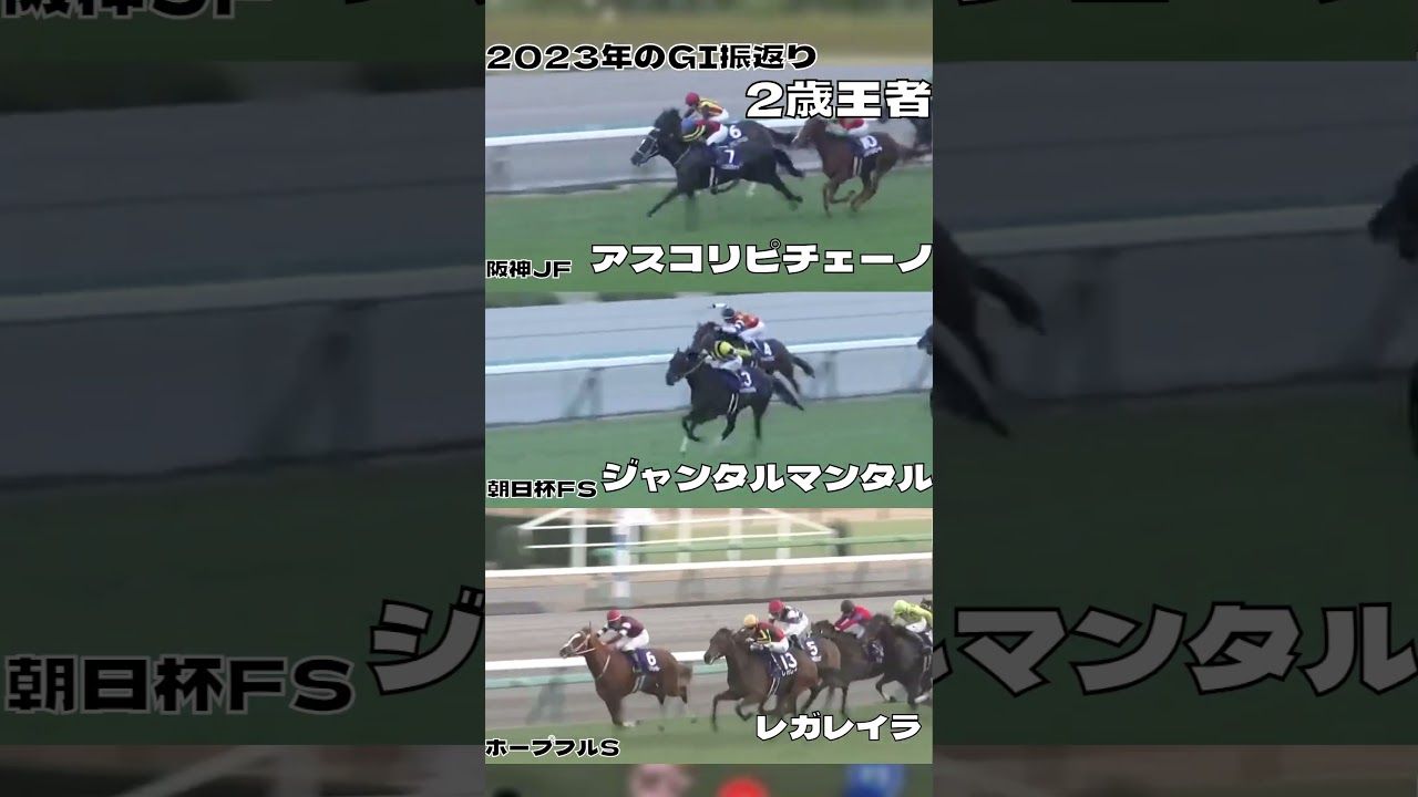 2023振返り 2歳王者 アスコリピチェーノ ジャンタルマンタル レガレイラ#shorts
