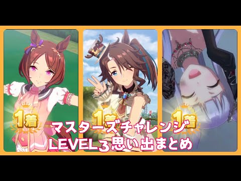 【ウマ娘】マスターズチャレンジLEVEL3思い出まとめ【有マ記念・天皇賞春・皐月賞】