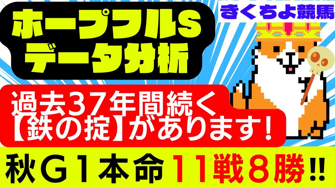 【ホープフルS 2023 データ分析】過去37年間続く【鉄の掟】があるレースです✅今年Ｇ１(23レース)単勝回収率172％、複勝回収率133％の結果でした🎯【秋G1：本命11戦8勝🎯】