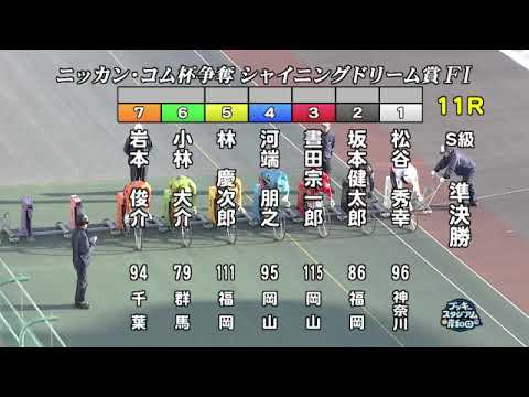 【岸和田競輪場】令和６年１月２日 11R ニッカン・コム杯 シャイニングドリーム賞 FⅠ　3日目【ブッキースタジアム岸和田】