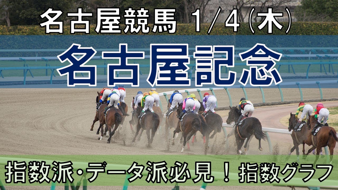 1/4(木) 名古屋競馬11R【名古屋記念】《地方競馬 指数グラフ・予想・攻略》