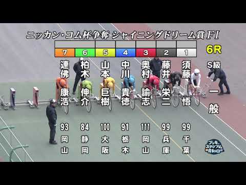 【岸和田競輪場】令和６年１月３日 6R ニッカン・コム杯 シャイニングドリーム賞 FⅠ　4日目【ブッキースタジアム岸和田】