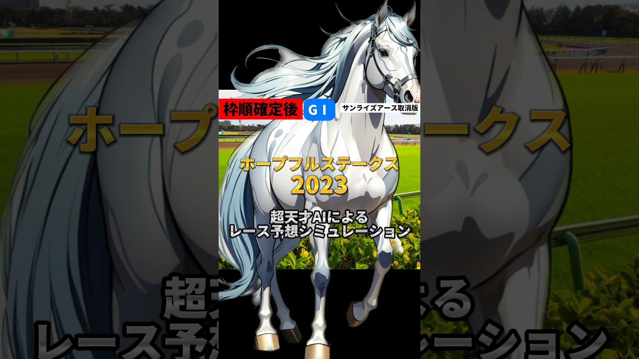 【切り抜き】ホープフルステークス2023シミュレーション②#shorts #競馬