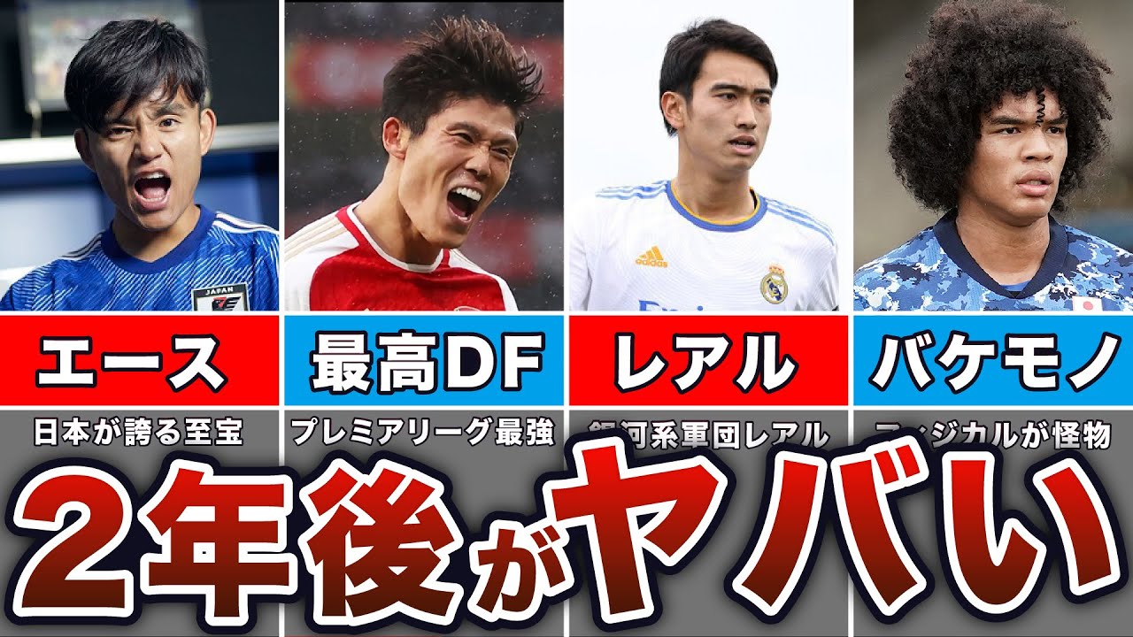 【2024年最新】2年後のW杯予想メンバー50連発