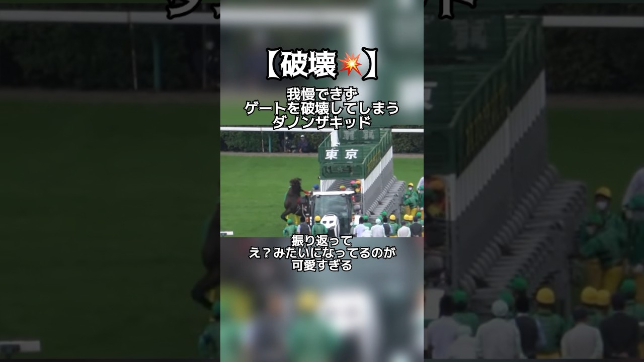 【競馬】ゲートを破壊しちゃうダノンザキッド。　#競馬 #ダノンザキッド #ゲート #フライング #おすすめ