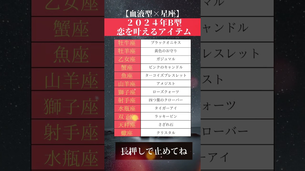 2024年恋を叶えるアイテム　#恋愛 #恋 #占い #恋愛占い #恋愛運 #縁結び